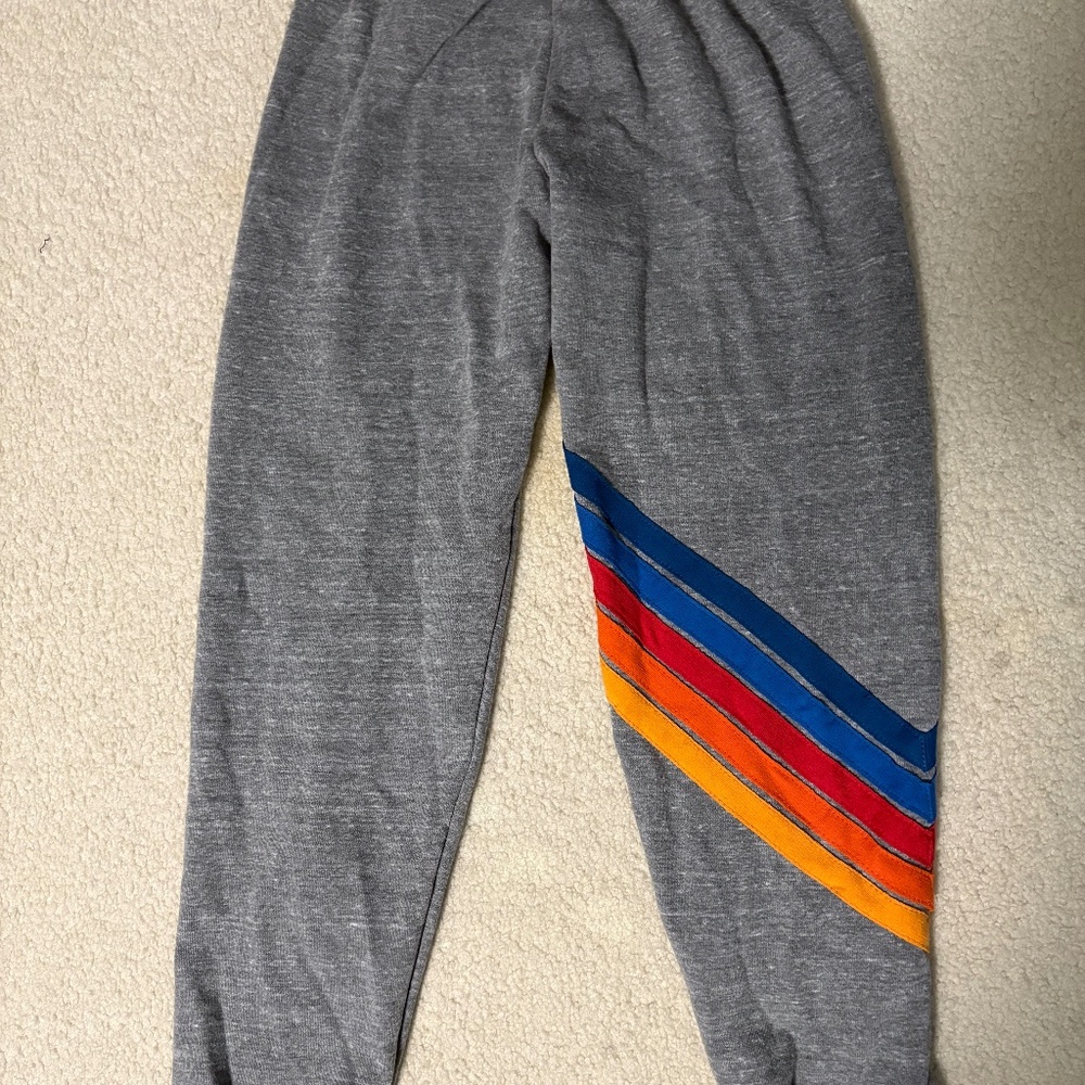 Aviator Nation stripe leg sweatpants